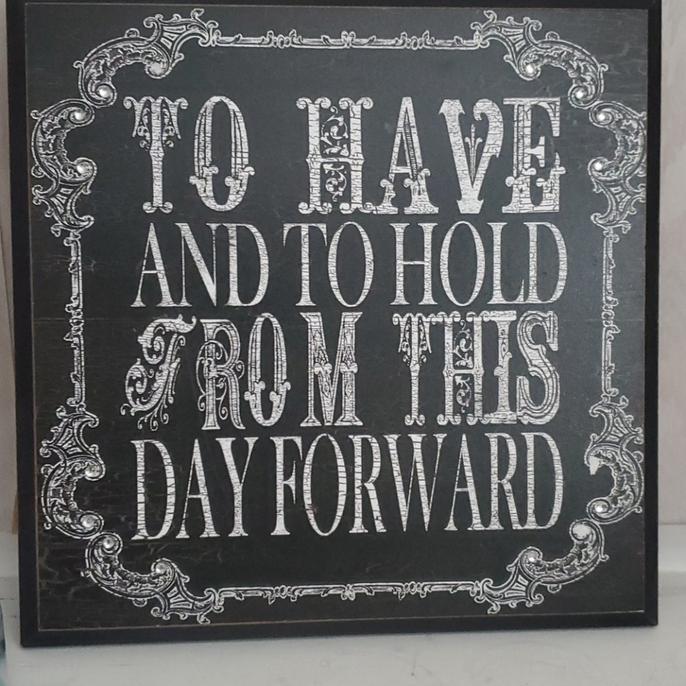 Wooden plaque